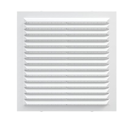 Решетка вытяжная с сеткой без рамки ERA 1313С 138х138 мм белая