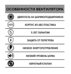 Вентилятор накладной ERA DiCiTi SILENT 5C Оbsidian d125