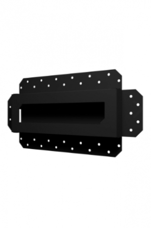 Решетка вентиляционная SGR 300х100 окраш. сталь Matt black ERA